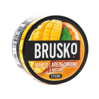 МК Кальянная смесь Brusko Strong Манго с апельсином и мятой 50 г