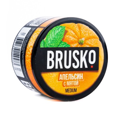 МК Кальянная смесь BRUSKO medium Апельсин с Мятой 50 г
