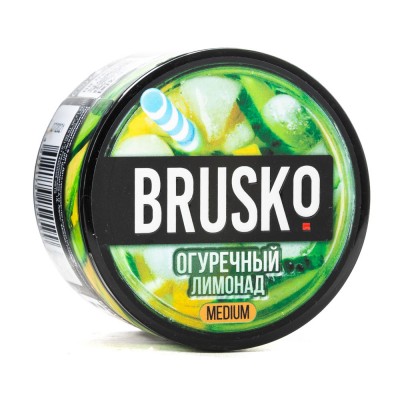 МК Кальянная смесь BRUSKO medium Огуречный лимонад 50 г