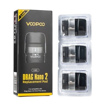 Картридж VOOPOO Drag Nano 2 | Vinci Pod 2ml 0.8ohm 1 упаковка (в упак. 3 шт.)