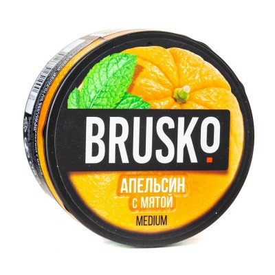 MK Кальянная смесь BRUSKO medium Апельсин с Мятой 250 г