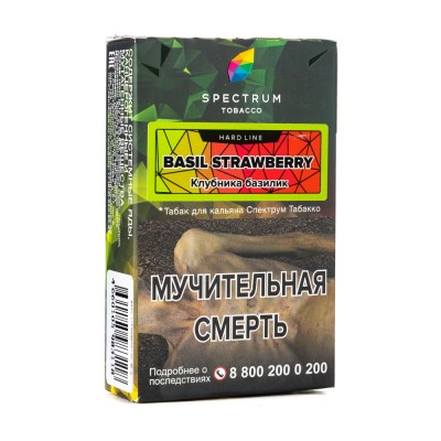 Табак Spectrum Hard Line Basil Strawberry (Базилик Клубника) 40 г