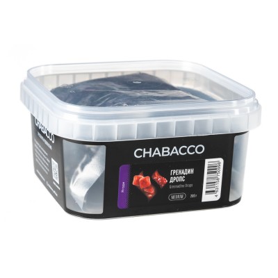 МК Кальянная смесь Chabacco Mix Medium Grenadine Drops (Гренадин дропс) 200 г