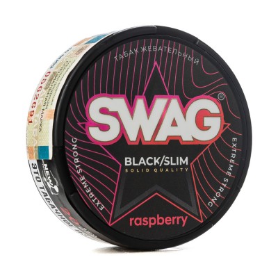 Жевательный табак SWAG Strong Black Slim Raspberry 10 г