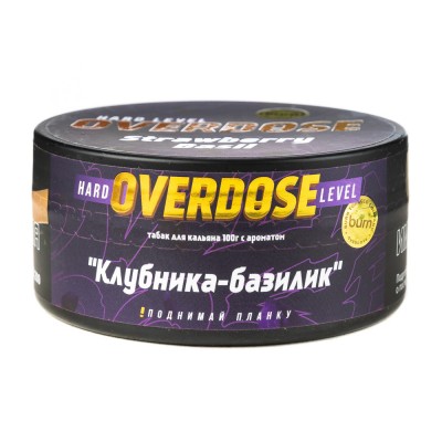 Табак Burn Overdose Strawberry Basil (Клубника базилик) 100 г