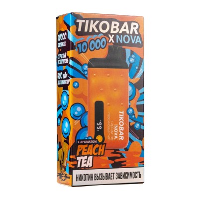 MK Одноразовая Электронная Сигарета TIKOBAR Nova Peach Tea (Персиковый Чай) 10000 Затяжек