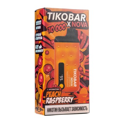 MK Одноразовая Электронная Сигарета TIKOBAR Nova Peach Raspberry (Персик Малина) 10000 Затяжек
