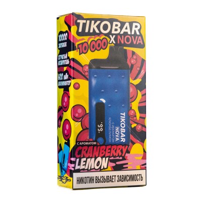 MK Одноразовая Электронная Сигарета TIKOBAR Nova Cranberry Lemon (Клюква Лимон) 10000 Затяжек