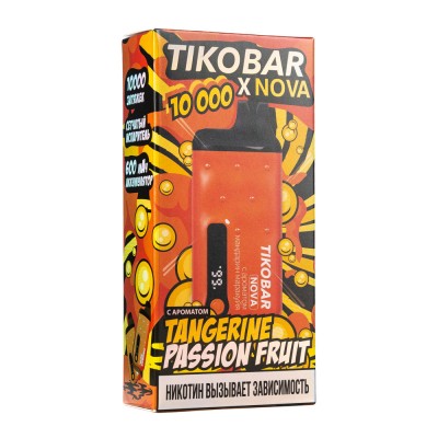 MK Одноразовая Электронная Сигарета TIKOBAR Nova Tangerine Passion Fruit (Мандарин Маракуйя) 10000 Затяжек