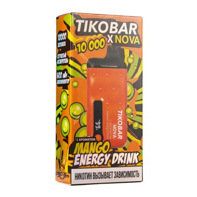 MK Одноразовая Электронная Сигарета TIKOBAR Nova Mango Energy Drink (Манго Энергетик) 10000 Затяжек