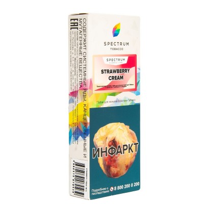 Табак Spectrum Strawberry Cream (Клубника со сливками) 100 г