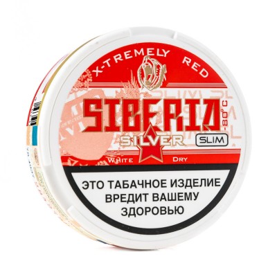 Жевательный табак SIBERIA SILVER Slim White Dry 13 г