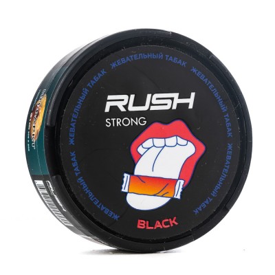 Жевательный табак RUSH Strong Black Slim (Черный)