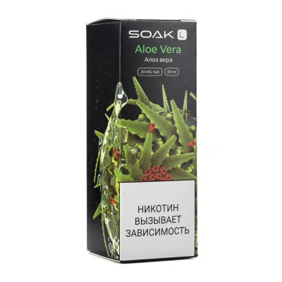 Жидкость SOAK L Aloe Vera (Алоэ Вера) 2% 30 мл PG 50 | VG 50
