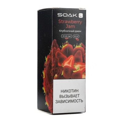 Жидкость SOAK L Strawberry Jam (Клубничный Джем) 2% 30 мл PG 50 | VG 50