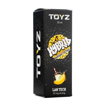 MK Жидкость Suprime Toyz Hybrid Banana Coctail (Банановый коктель) Salt 2% strong 30 мл PG 50 | VG 50
