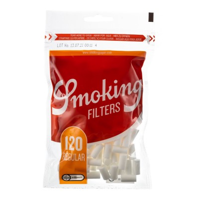 Фильтры для самокруток  SMOKING REGULAR CLASSIC 120 шт