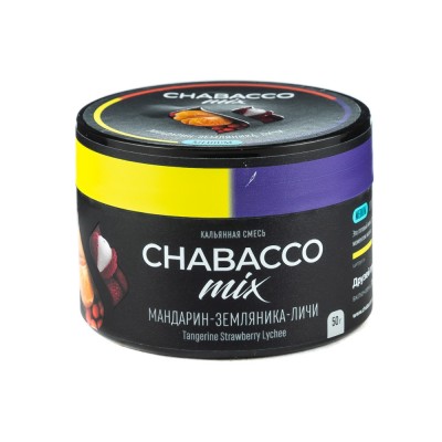 МК Кальянная смесь Chabacco Mix Medium Tangerine Strawberry Lychee (Мандарин земляника личи) 50 г