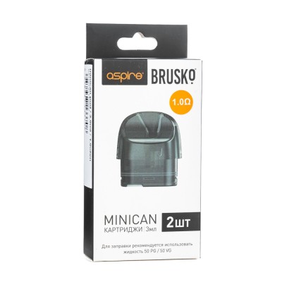 Упаковка картриджей Brusko Minican 1.0 ohm 3,0 мл (В упаковке 2 шт)