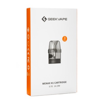 Упаковка картриджей Geek Vape Wenax H1 0.7 ohm (В упаковке 3 шт)